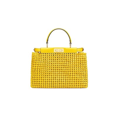 FENDI MEDIUM WOVEN PEEKABOO BAG 8BN290ABHYF192E (33*26*12cm)